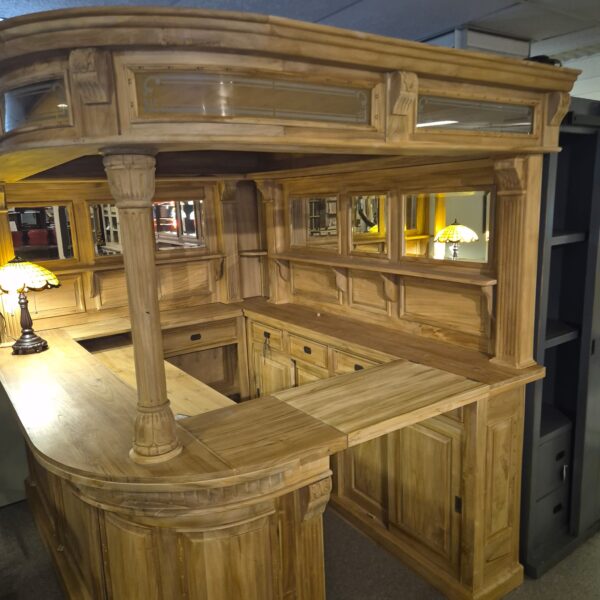 Huisbar Hoekbar Teak 2,60 m - Afbeelding 5
