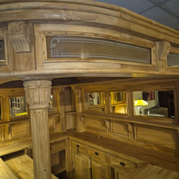 Huisbar Hoekbar Teak 2,60 m - Afbeelding 9