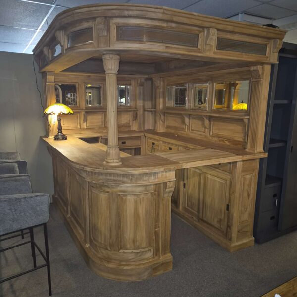 Huisbar Hoekbar Teak 2,60 m - Afbeelding 4