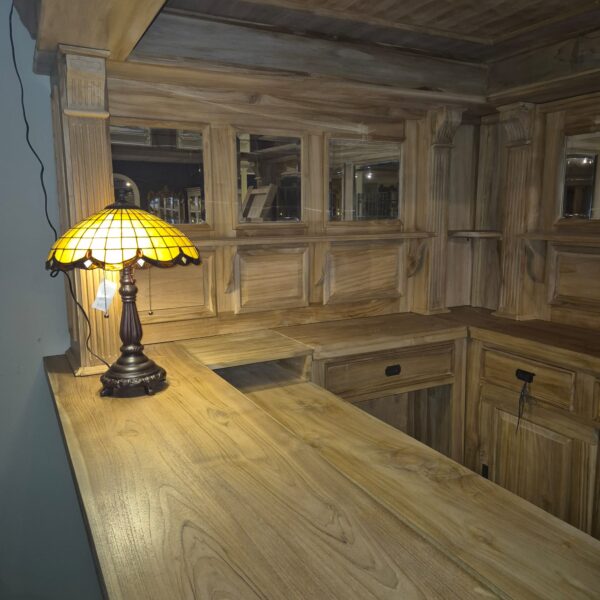 Huisbar Hoekbar Teak 2,60 m - Afbeelding 6
