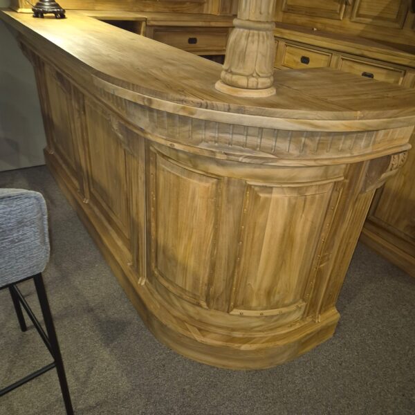 Huisbar Hoekbar Teak 2,60 m - Afbeelding 10