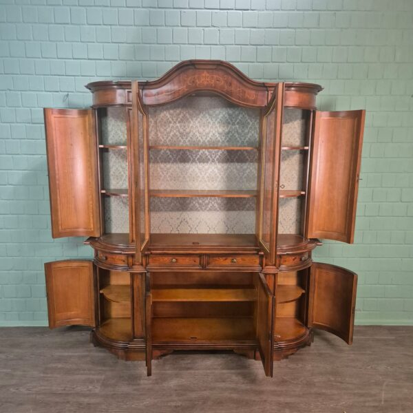 Vitrine Kast Neobarok Noten1,85 m - Afbeelding 15