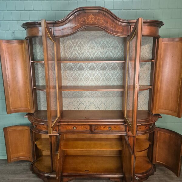 Vitrine Kast Neobarok Noten1,85 m - Afbeelding 17