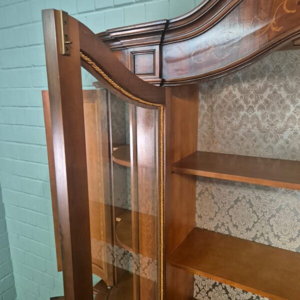Vitrine Kast Neobarok Noten1,85 m - Afbeelding 19