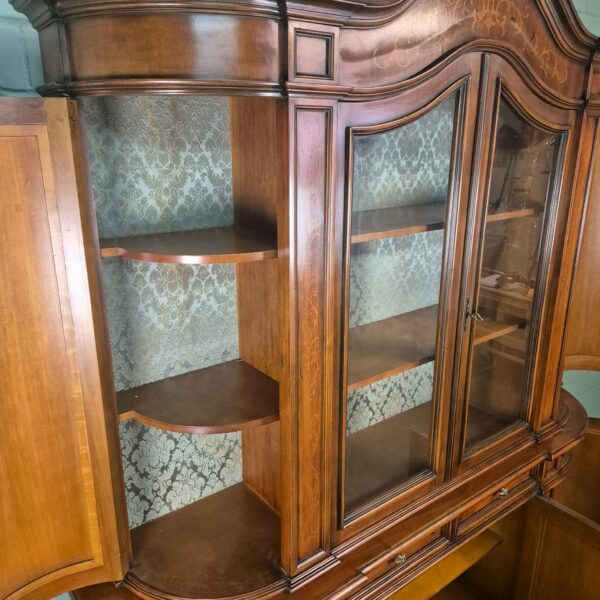 Vitrine Kast Neobarok Noten1,85 m - Afbeelding 16
