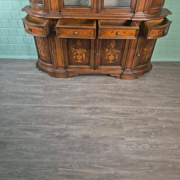 Vitrine Kast Neobarok Noten1,85 m - Afbeelding 25