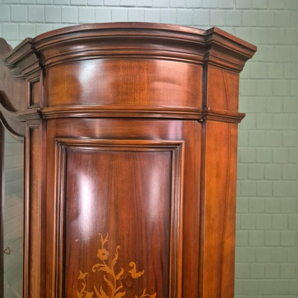 Vitrine Kast Neobarok Noten1,85 m - Afbeelding 12