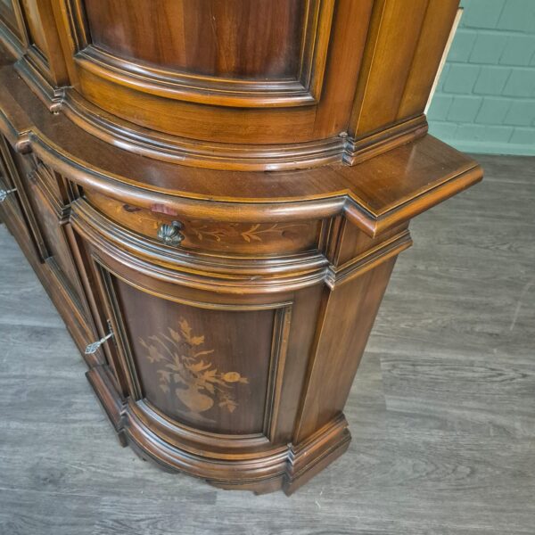 Vitrine Kast Neobarok Noten1,85 m - Afbeelding 11