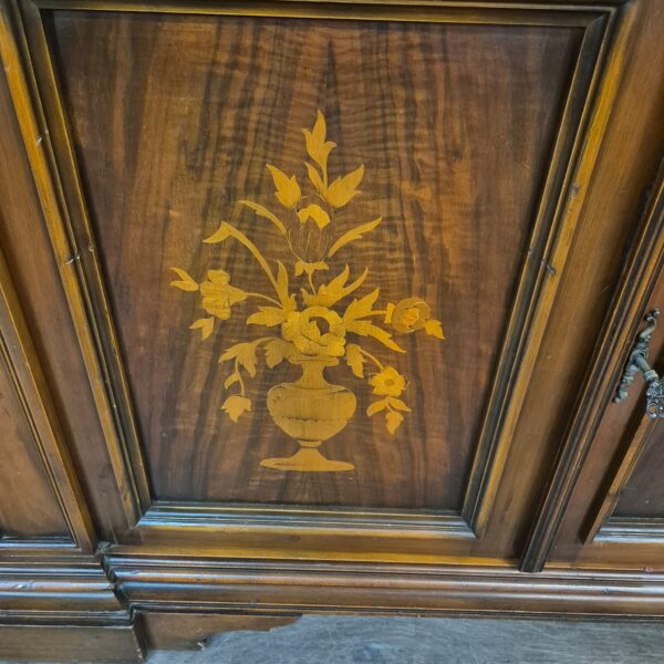 Vitrine Kast Neobarok Noten1,85 m - Afbeelding 9