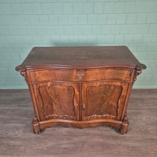 Commode Biedermeier 1850 Mahonie - Afbeelding 2