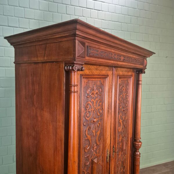 Kast Kledingkast Gründerzeit 1880 Noten - Afbeelding 4