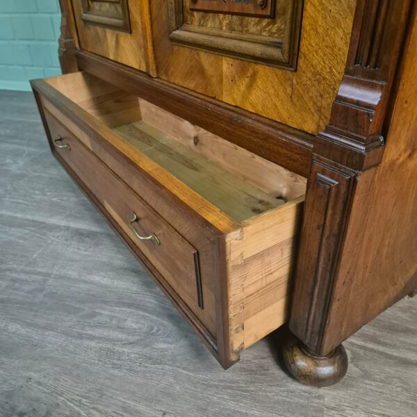 Vitrine Servieskast Jugendstil 1900 Noten - Afbeelding 15