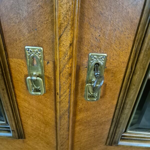 Vitrine Servieskast Jugendstil 1900 Noten - Afbeelding 6