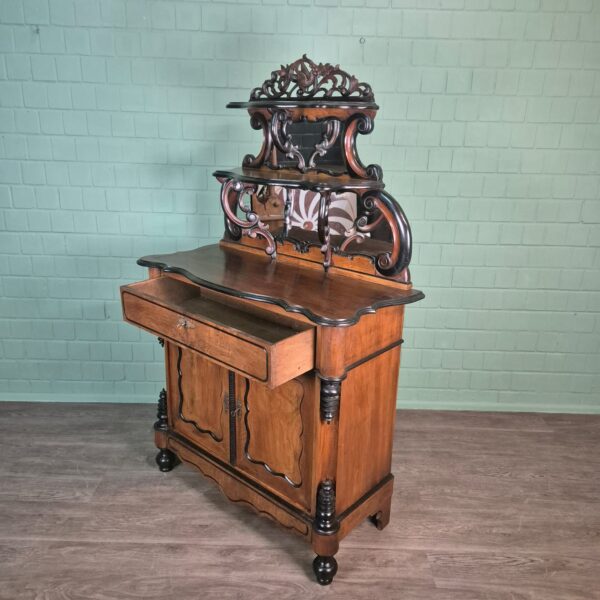 Dressoir Sideboard Biedermeier 1850 Noten - Afbeelding 12