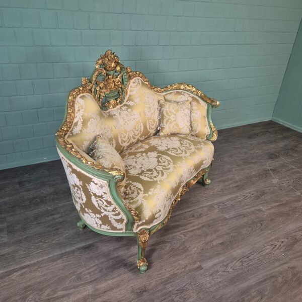 Bank Sofa Goud-Creme Barokstijl 1,50 m - Afbeelding 5