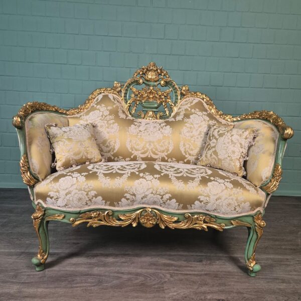 Bank Sofa Goud-Creme Barokstijl 1,50 m - Afbeelding 3