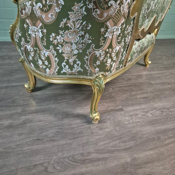Bank Sofa Goud-Groen Barokstijl 1,50 m - Afbeelding 7