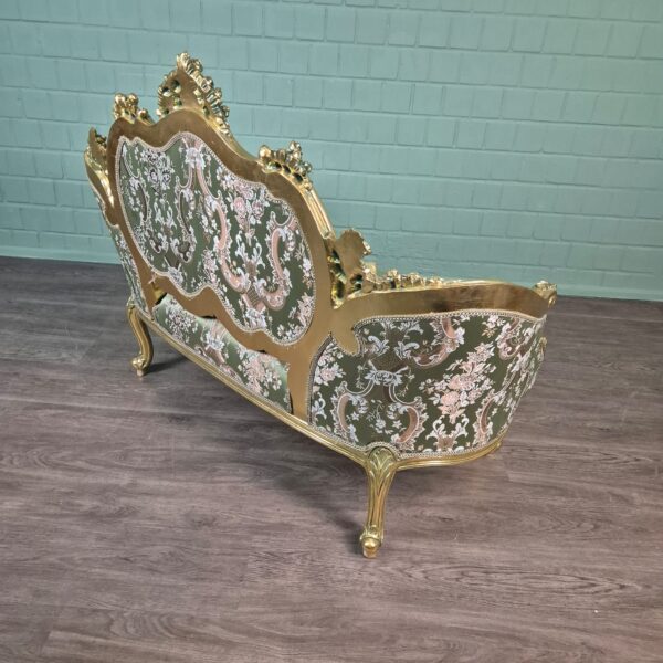 Bank Sofa Goud-Groen Barokstijl 1,50 m - Afbeelding 9