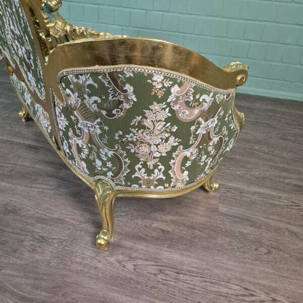 Bank Sofa Goud-Groen Barokstijl 1,50 m - Afbeelding 10