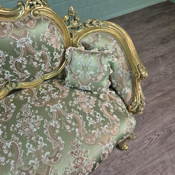Bank Sofa Goud-Groen Barokstijl 1,50 m - Afbeelding 18