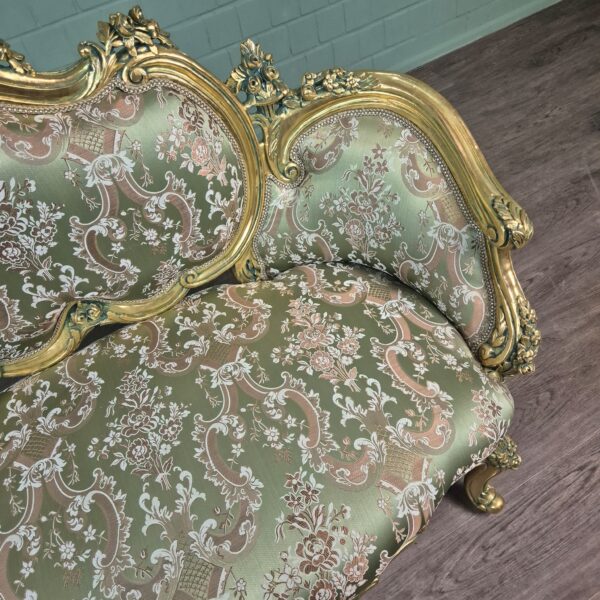 Bank Sofa Goud-Groen Barokstijl 1,50 m - Afbeelding 16