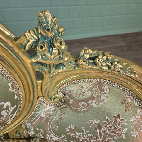 Bank Sofa Goud-Groen Barokstijl 1,50 m - Afbeelding 17