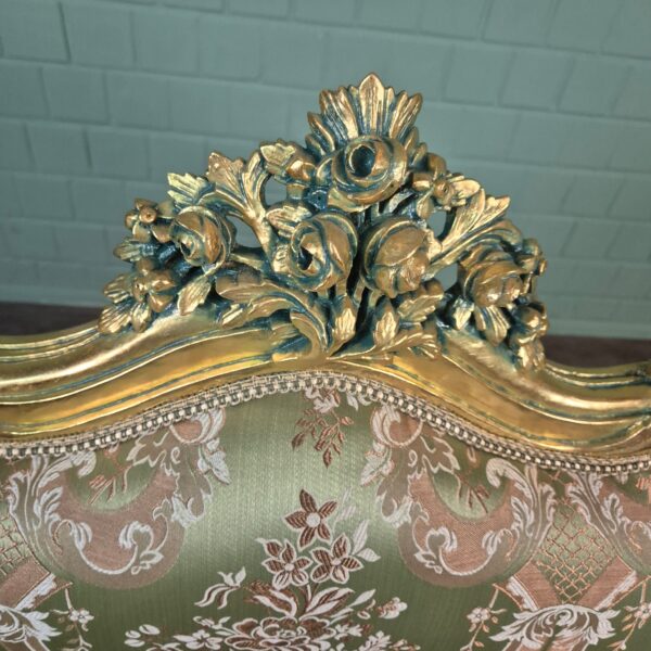 Bank Sofa Goud-Groen Barokstijl 1,50 m - Afbeelding 15