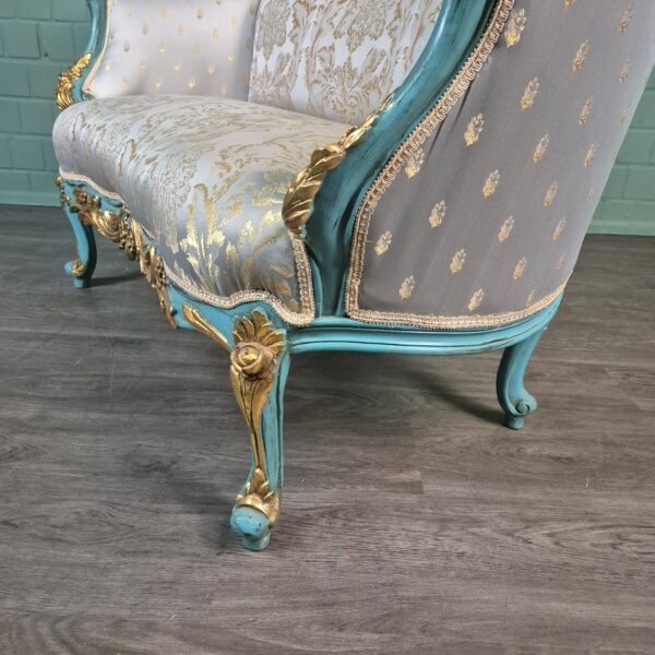 Bank Sofa Goud-IJsblauw Barokstijl 1,50 m - Afbeelding 18