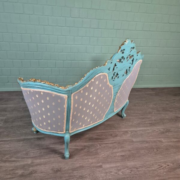 Bank Sofa Goud-IJsblauw Barokstijl 1,50 m - Afbeelding 5
