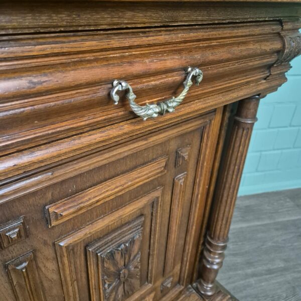 Buffetkast Kast Gründerzeit 1880 Eiken - Afbeelding 9