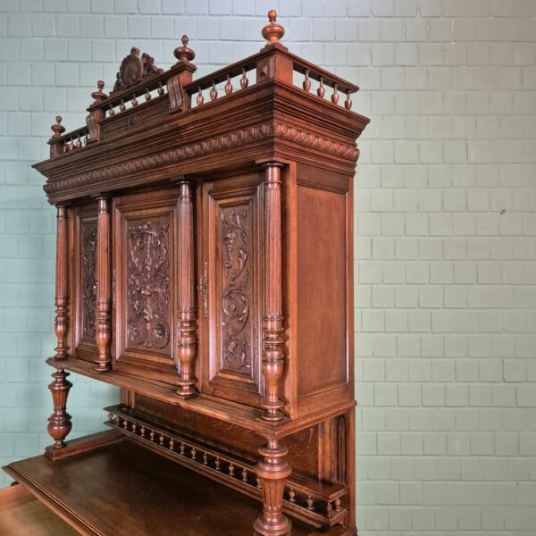 Buffetkast Kast Gründerzeit 1880 Eiken - Afbeelding 3
