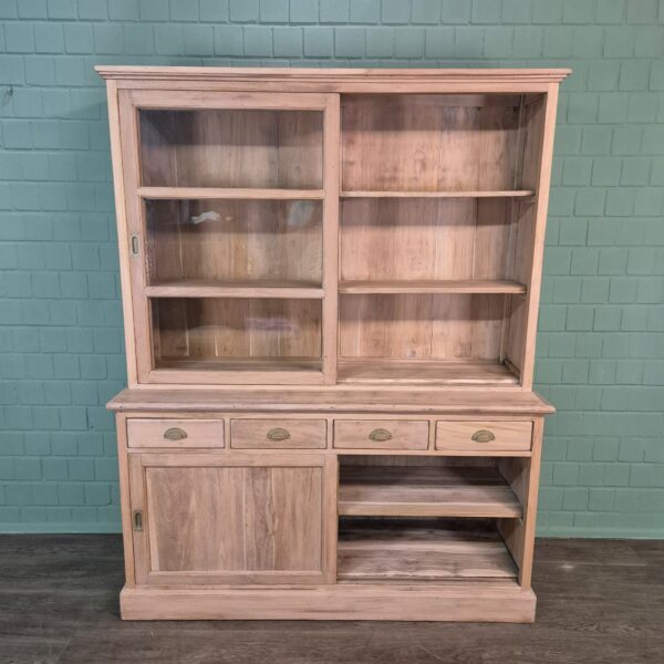 Vitrine Boekenkast Teak 1,65 m - Afbeelding 12