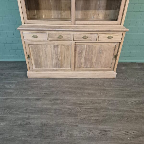 Vitrine Boekenkast Teak 1,65 m - Afbeelding 10