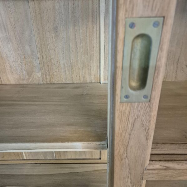 Vitrine Boekenkast Teak 1,65 m - Afbeelding 13