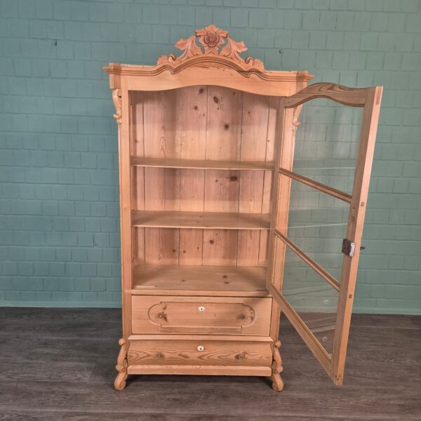 Vitrine Servieskast Louis Philippe 1860 Grenen - Afbeelding 7