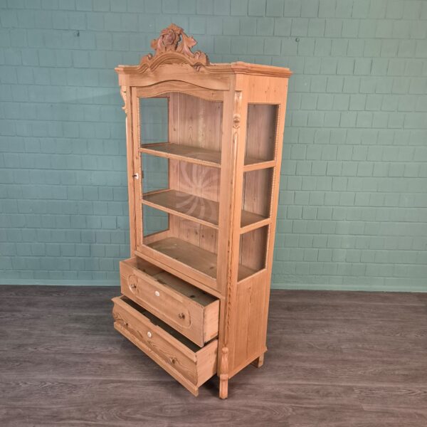 Vitrine Servieskast Louis Philippe 1860 Grenen - Afbeelding 9