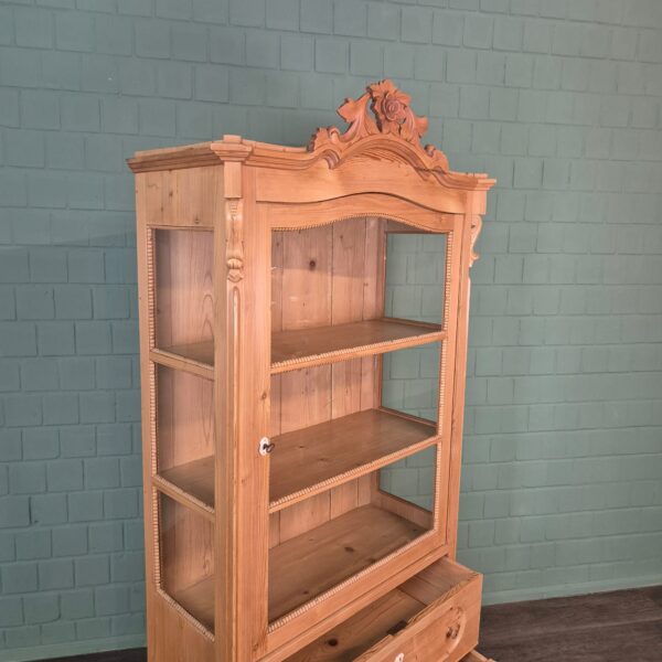 Vitrine Servieskast Louis Philippe 1860 Grenen - Afbeelding 15