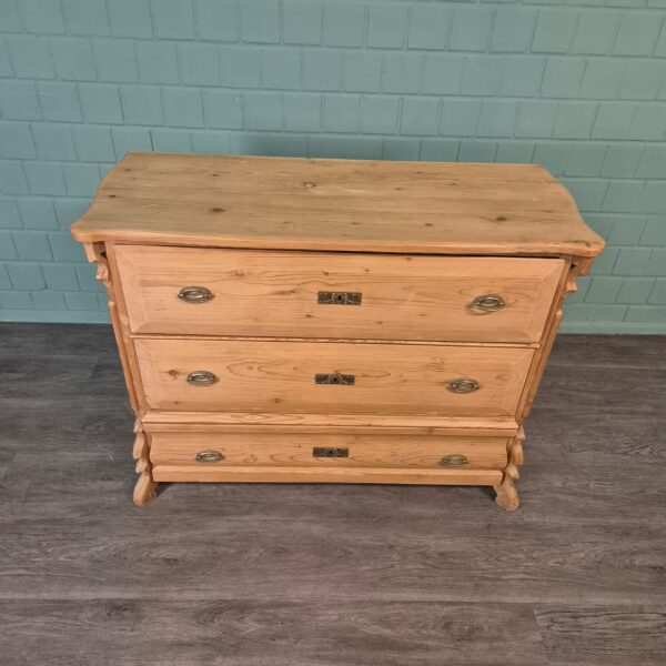 Commode Louis Philippe 1860 Grenen - Afbeelding 2