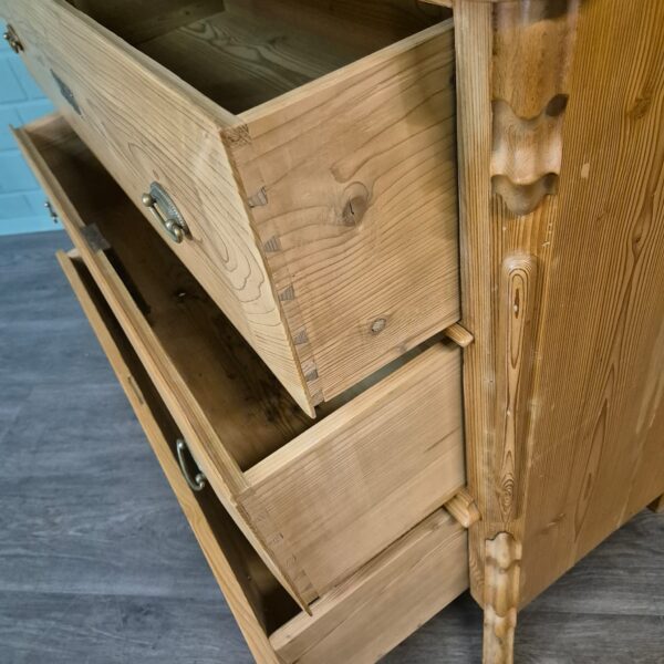 Commode Louis Philippe 1860 Grenen - Afbeelding 8