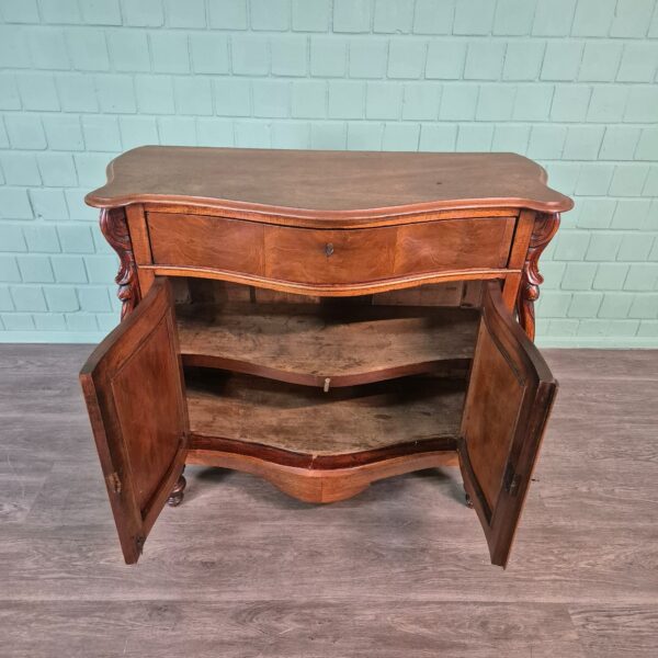 Commode Penantkastje Biedermeier 1850 Mahonie - Afbeelding 11