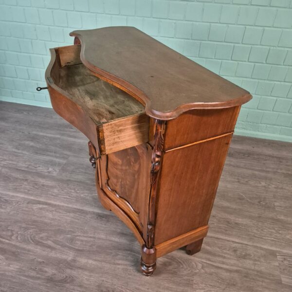 Commode Penantkastje Biedermeier 1850 Mahonie - Afbeelding 10