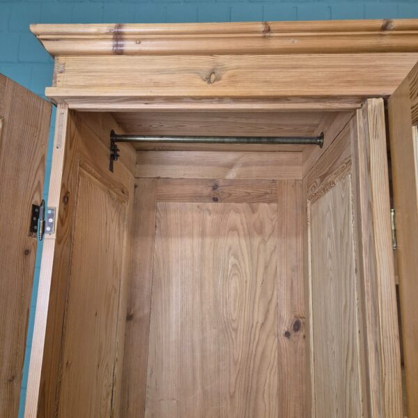 Kast Kledingkast Jugendstil 1900 Grenen - Afbeelding 10