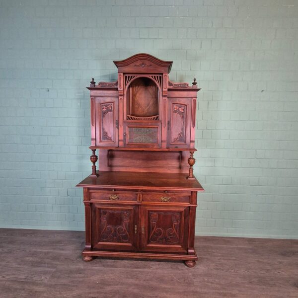 Buffetkast Kast Jugendstil 1910 Noten - Afbeelding 2