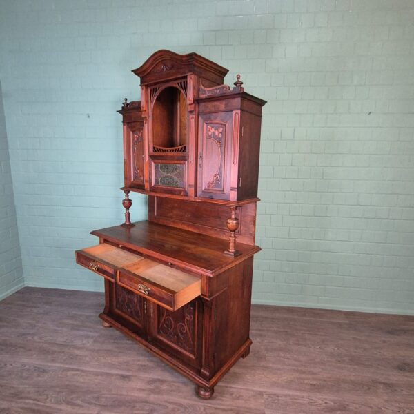 Buffetkast Kast Jugendstil 1910 Noten - Afbeelding 19