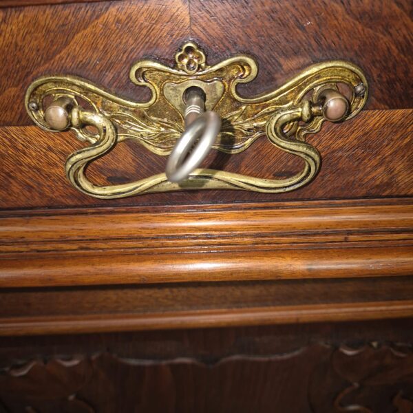 Buffetkast Kast Jugendstil 1910 Noten - Afbeelding 20