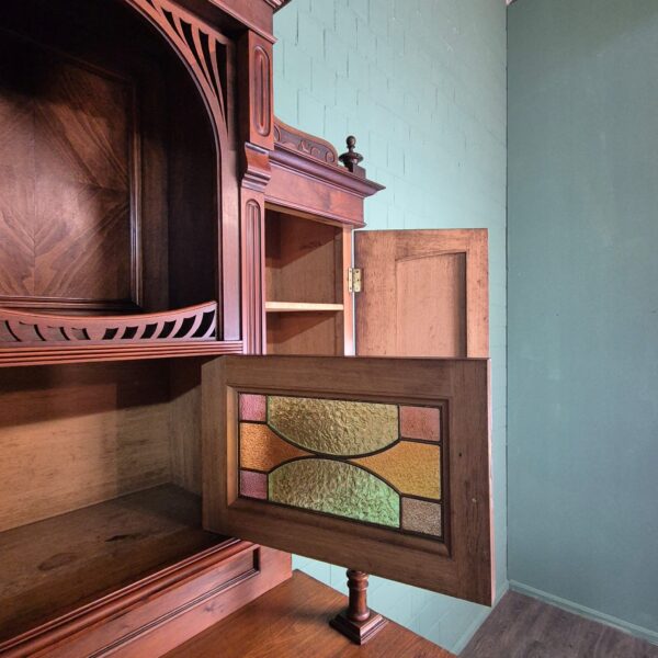 Buffetkast Kast Jugendstil 1910 Noten - Afbeelding 16