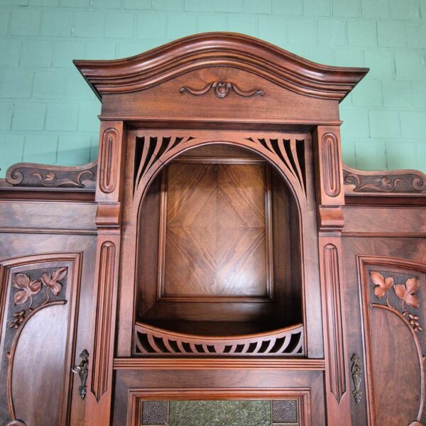 Buffetkast Kast Jugendstil 1910 Noten - Afbeelding 7