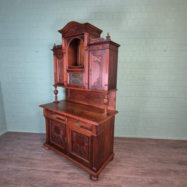 Buffetkast Kast Jugendstil 1910 Noten - Afbeelding 3