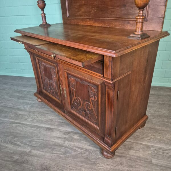 Buffetkast Kast Jugendstil 1910 Noten - Afbeelding 18