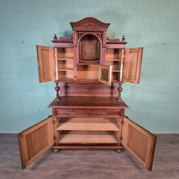 Buffetkast Kast Jugendstil 1910 Noten - Afbeelding 13